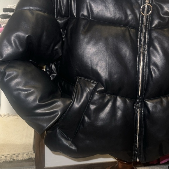 Rebecca Minkoff |Blk Oversized  Leather Full Zip Jacket Size M NWT!!! - Picture 11 of 15